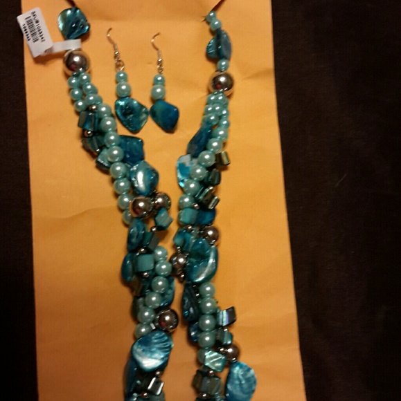 Jewelry - NWT Ladies Necklace and Earrings